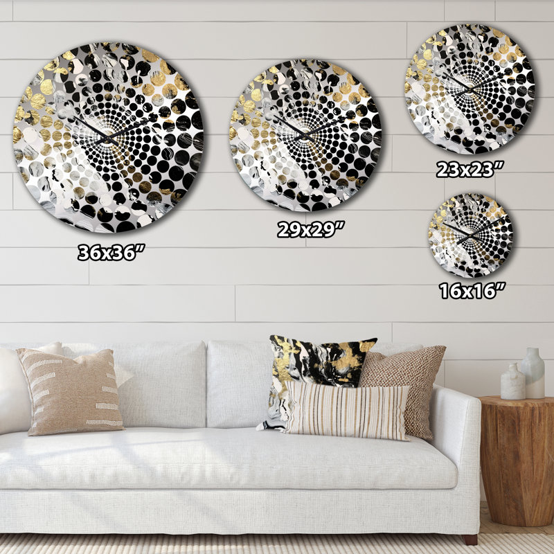 Pagnell - Horloge murale peinture abstraite, Petit