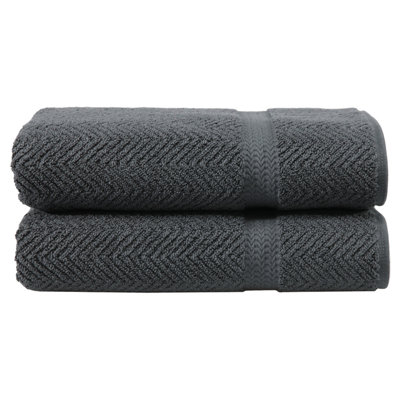 Ensemble de serviettes de bain en coton turc 2 pièces norah