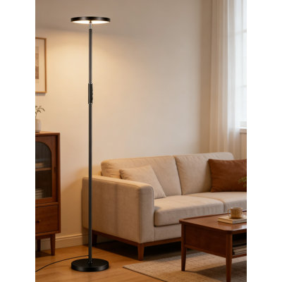 Led Floor Lamp With Remote, 36W 3600Lm Stepless Dimming Color Changing Standing Lamp, 69-Inch Modern Torchiere Light For Living Room, Bedroom, Office, And Gaming Room