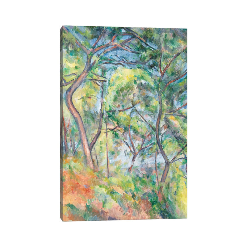 Sous-Bois, c.1894 by Paul Cezanne - 1 Piece Wrapped Canvas Wall Art, 66.04 cm H x 45.72 cm W x 1.91 cm D