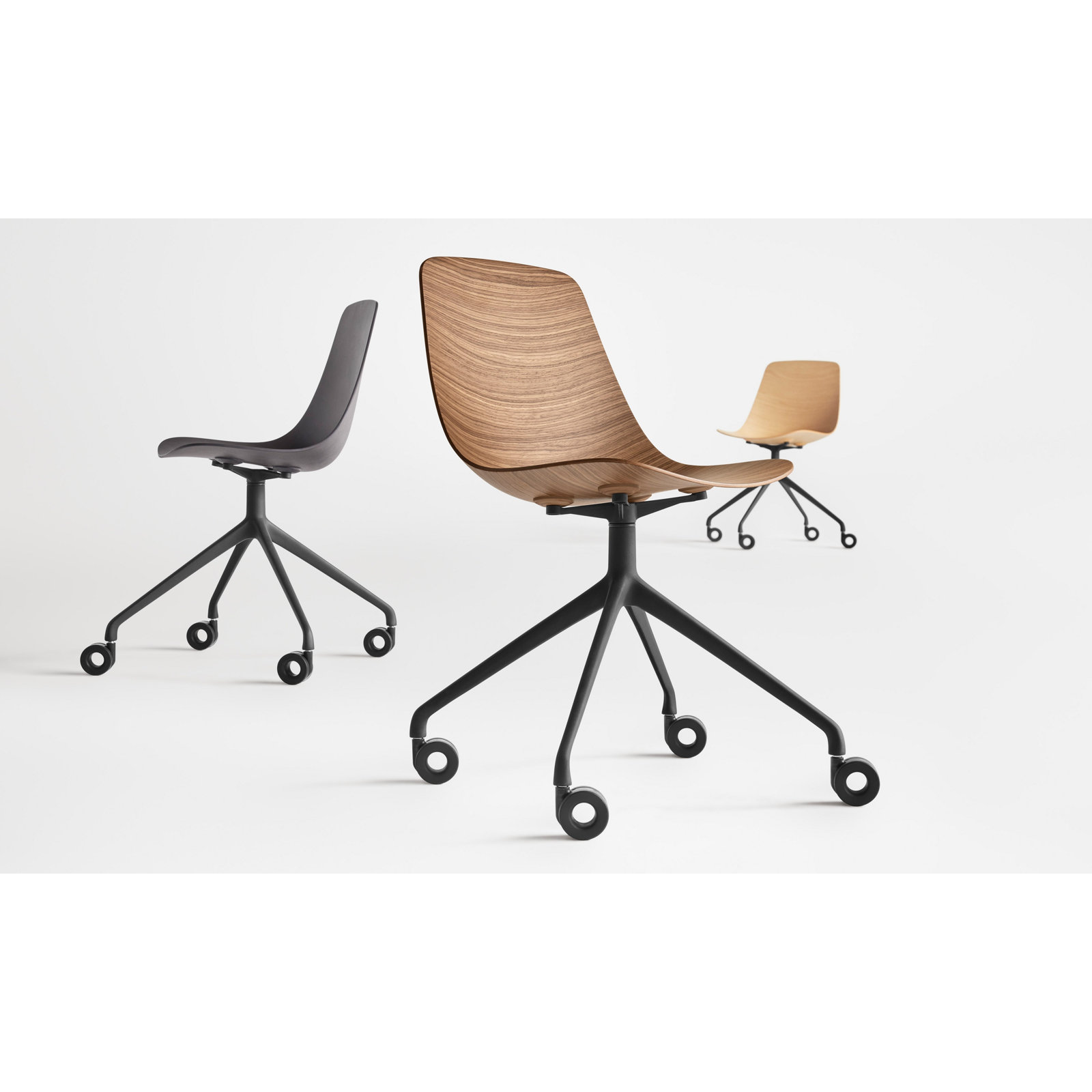 Clean Cut Office Chair, Oblivion/Black