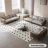Gray Genuine Leather Modular Sofa cushion couch-1295066801-1295066800