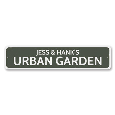 Urban Garden Aluminum Sign