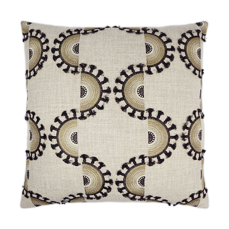 Coussin Solara, Bleu, Carré 36 po
