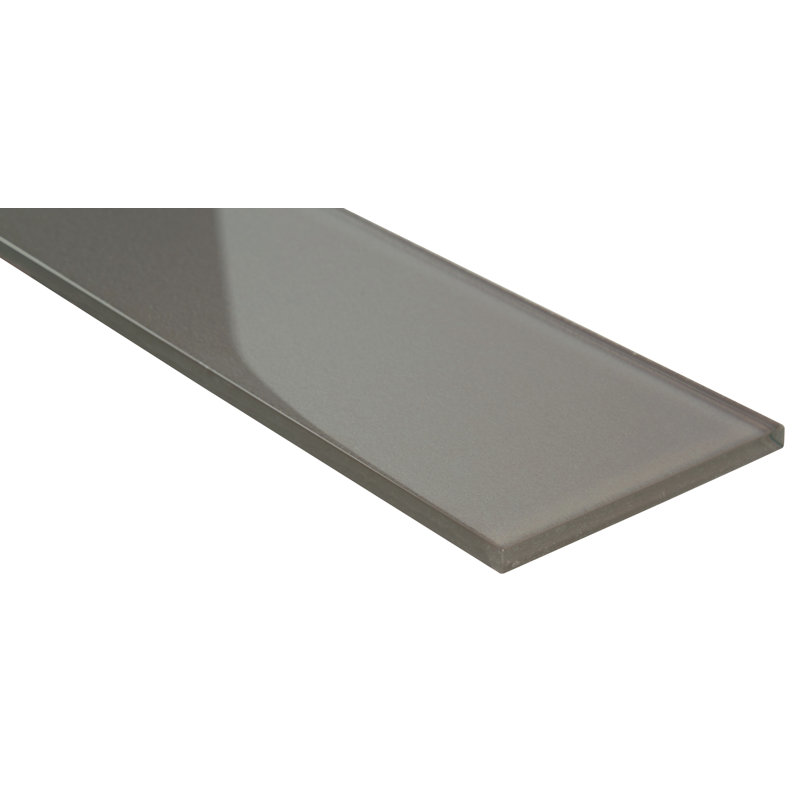 Rivella Subway 4 in. x 12 in. Glossy Glass Wall Tile, Kavik