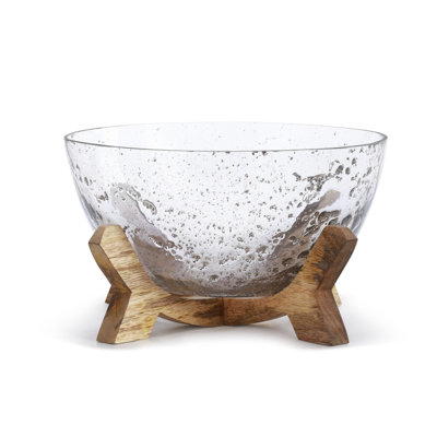 Gracie Oaks Yvet Glass Serving Bowl