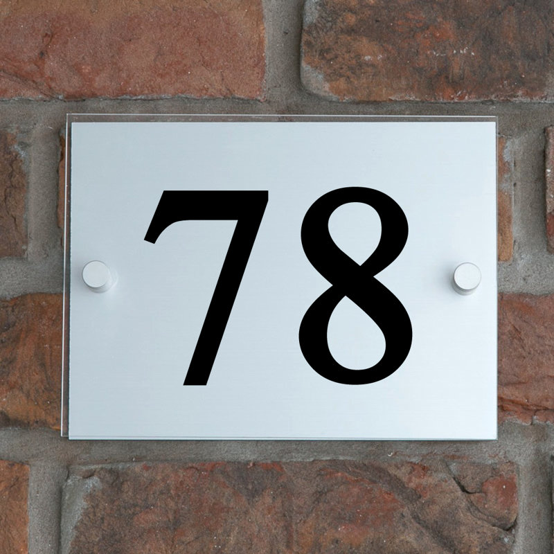 Champy 15cm H Plastic House Number, 78