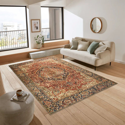 Oriental Machine Tufted Shag Area Rug