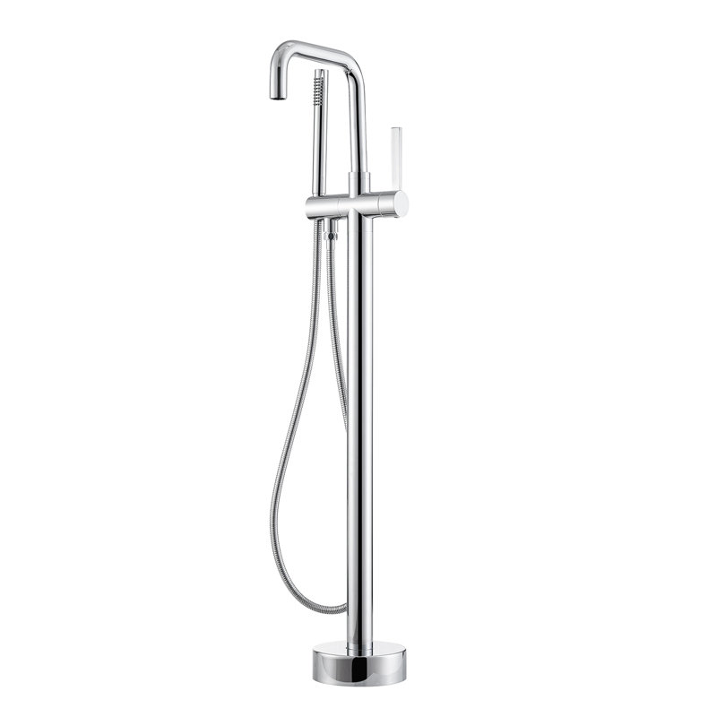 Robinet de baignoire autoportant avec douche à main Delara