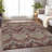 Premium Machine Washable Prisco Burgundy Rug-1449344176