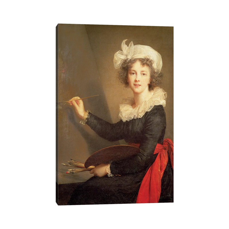 Self Portrait, 1790 by Elisabeth Louise Vigee Le Brun - Wrapped Canvas Painting