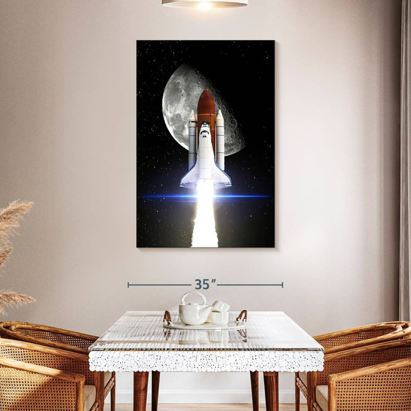 Oberle Space Shuttle Mission, 48" H x 32" W