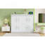 Grand lit escamotable mural, blanc