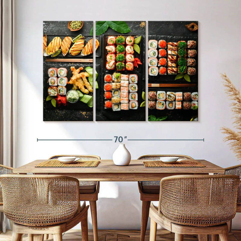 Yarlin Sushi Party, 42" H x 65" W