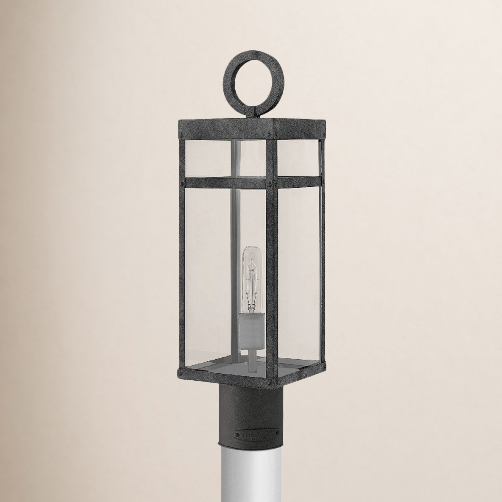 Martel Outdoor Lantern Head, Aged Zinc