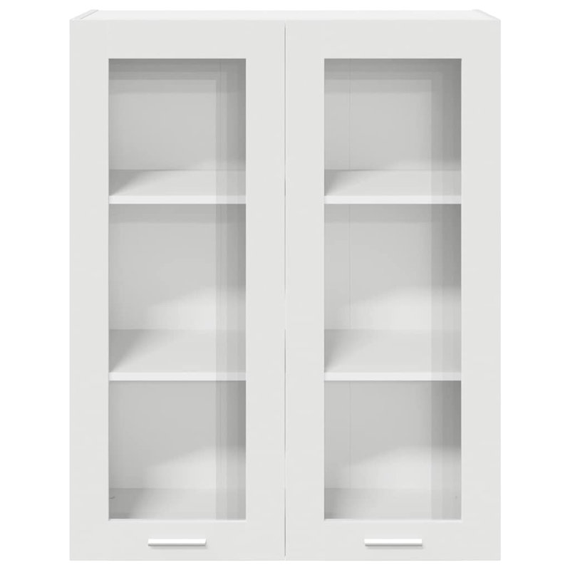 Vidaxl Hanging Cabinet With Storage Riga Artisan Oak 60 X 31 X 100 Cm, 100cm H x 80cm W x 31cm D, White