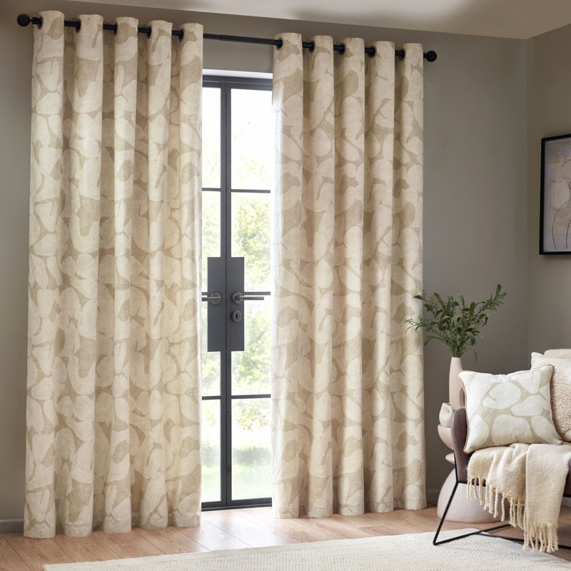 Brixlee Room Darkening Curtain Pair, 168cm  Width x 137cm Drop