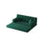 Lit à hauteur modulaire convertible 78,8 pouces avec lit debout, 4 sièges confortables pour le salon et la chambre à coucher, sac pliant amovible, profondeur d'assise de 70 cm de large, forme variable, lavable