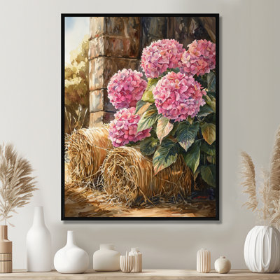«Dupere Hydrangeas» par The Hay Bales II - Hydrangea, art mural