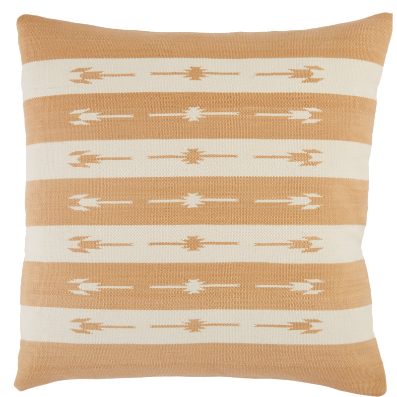 Coussin 100% coton Estela, Taupe, Duvet