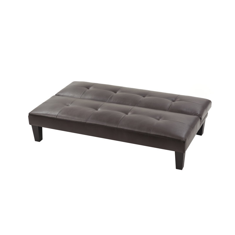 Viren 67.13'' Sleeper, Cappuccino Faux Leather