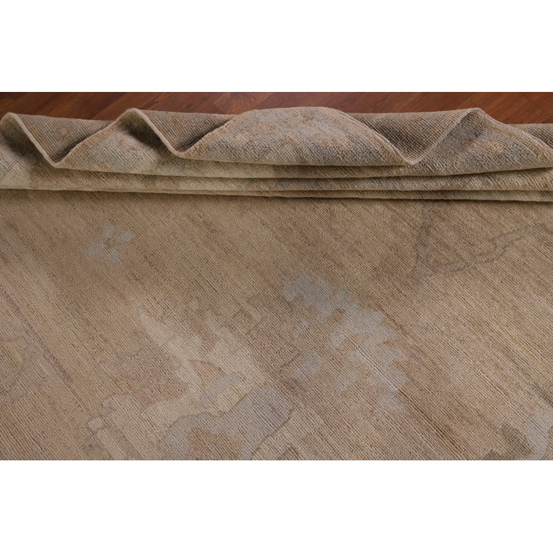 Vegetable Dye Oushak Turkish Area Rug 8
