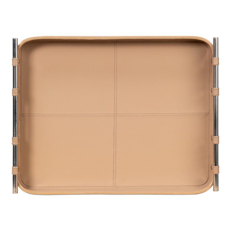 Shagreen Decorative Tray, Tan