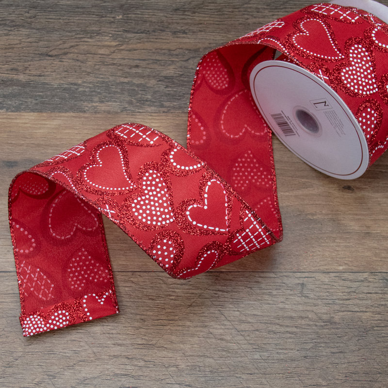 2.5 in. Abstract Fabric Shatterproof Ribbon