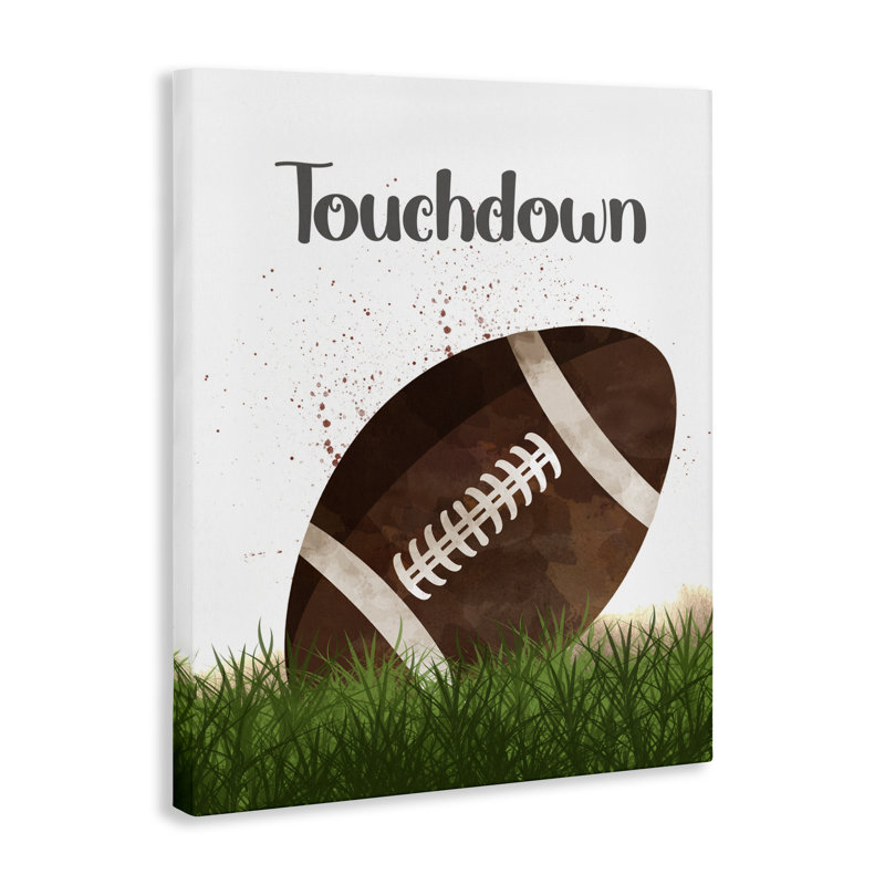 «Have A Ball Touchdown», conception par Christine Simpson Art, H 20 po x l 16 po