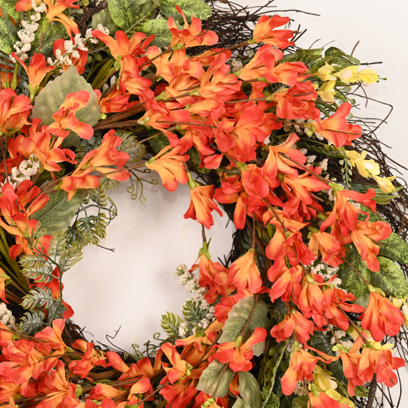 Guirlande de fleurs artificielles de 22 po pour la récolte d'automne