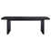 Jack 64-82 Inch Dining Table, Rectangular, Removable Extension Leaf, Black