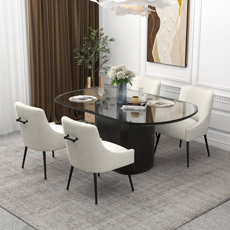 Chaise d'appoint Elian, Beige