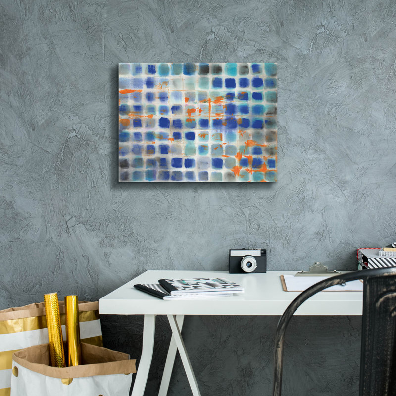 «Hip Geometric» par Danhui Nai, art mural sur toile, H 12 po x l 16 po