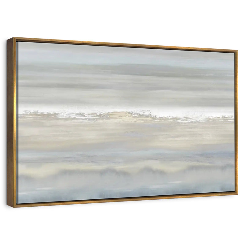 Ciel levé, Cadre flottant doré, 37 po x 25 po