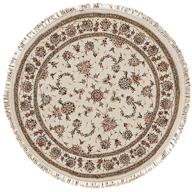 Hand Knotted Area Rug in Ivory