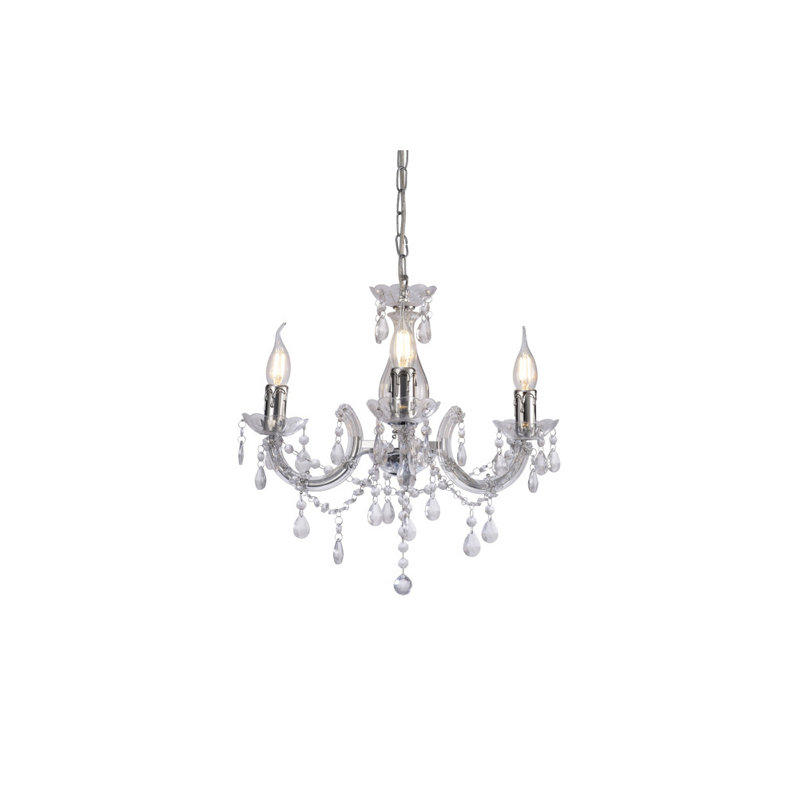 Grantham 3 - Light Candle Style Chandelier