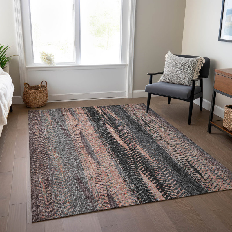 Alta Washable Abstract Indoor / Outdoor Rug, Rectangle 10' x 14'