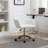 Modern Teddy Fabric Material Adjustable Height 360 Revolving Home Office Chair With Gold Metal Legs And Universal Wheel For Indoor-1747087823