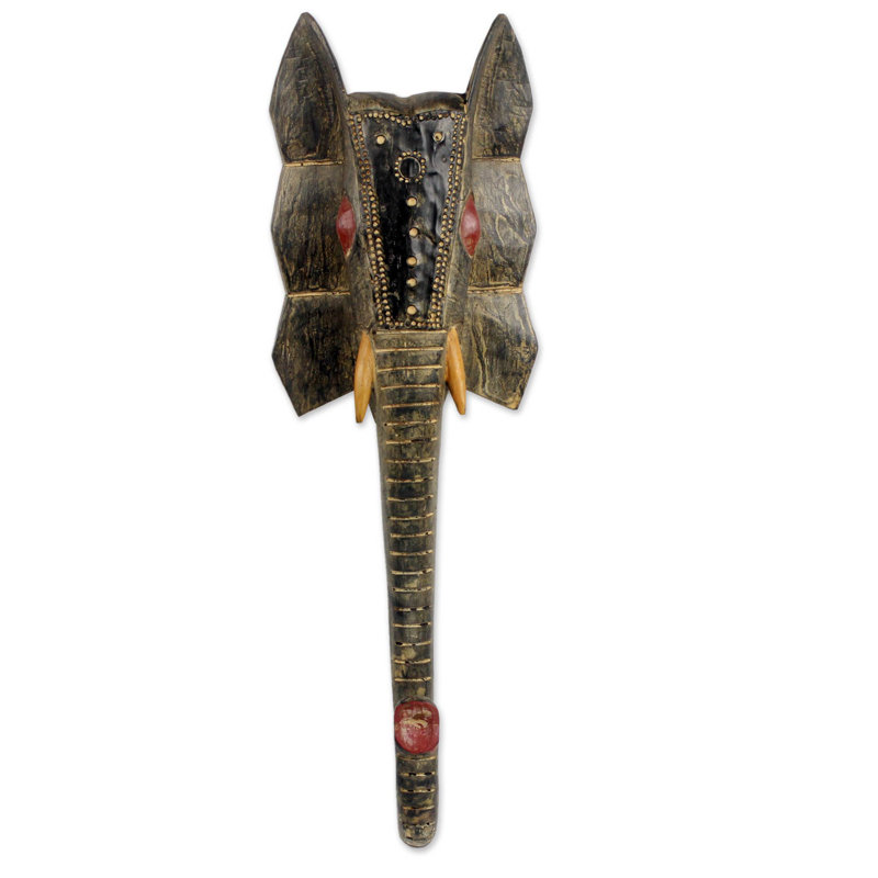 Tilly-Mae Handmade Traditional Masks Wall Decor on Metal