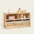 43.3" W Ebern Designs Solid Rubberwood 5-Compartment Bookcase