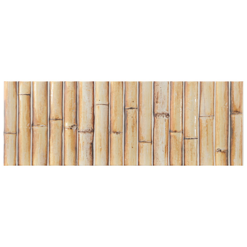 Bamboo 5.88'' W x 11.88'' L Tile, Tiki Cream