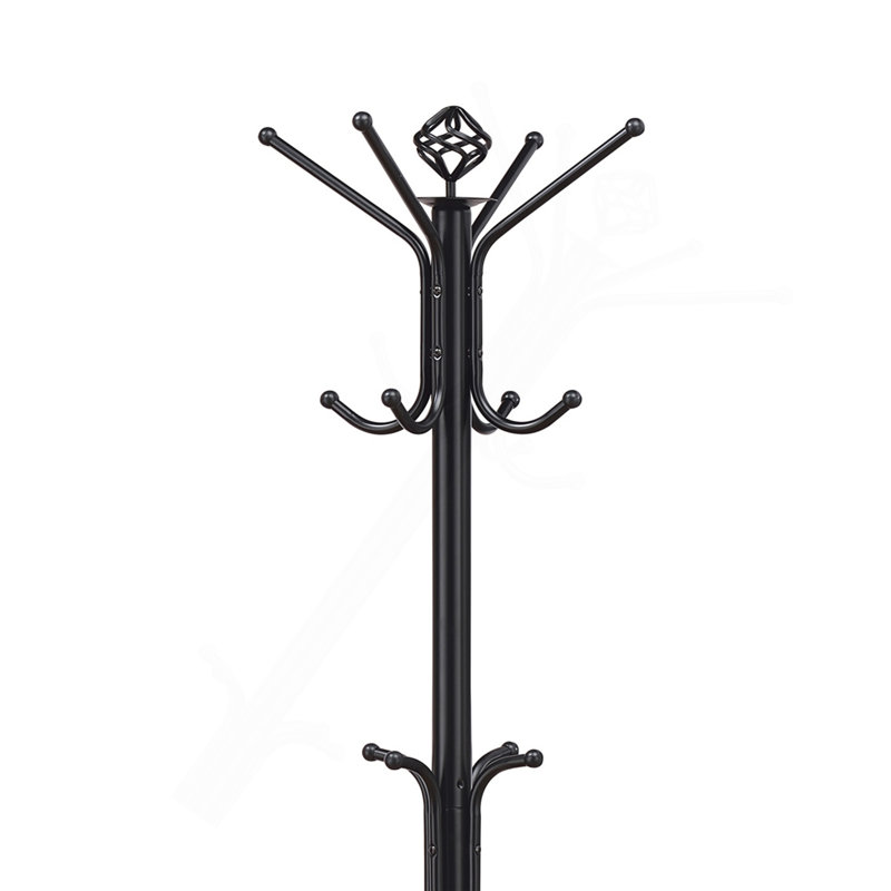 Black Metal Coat Rack