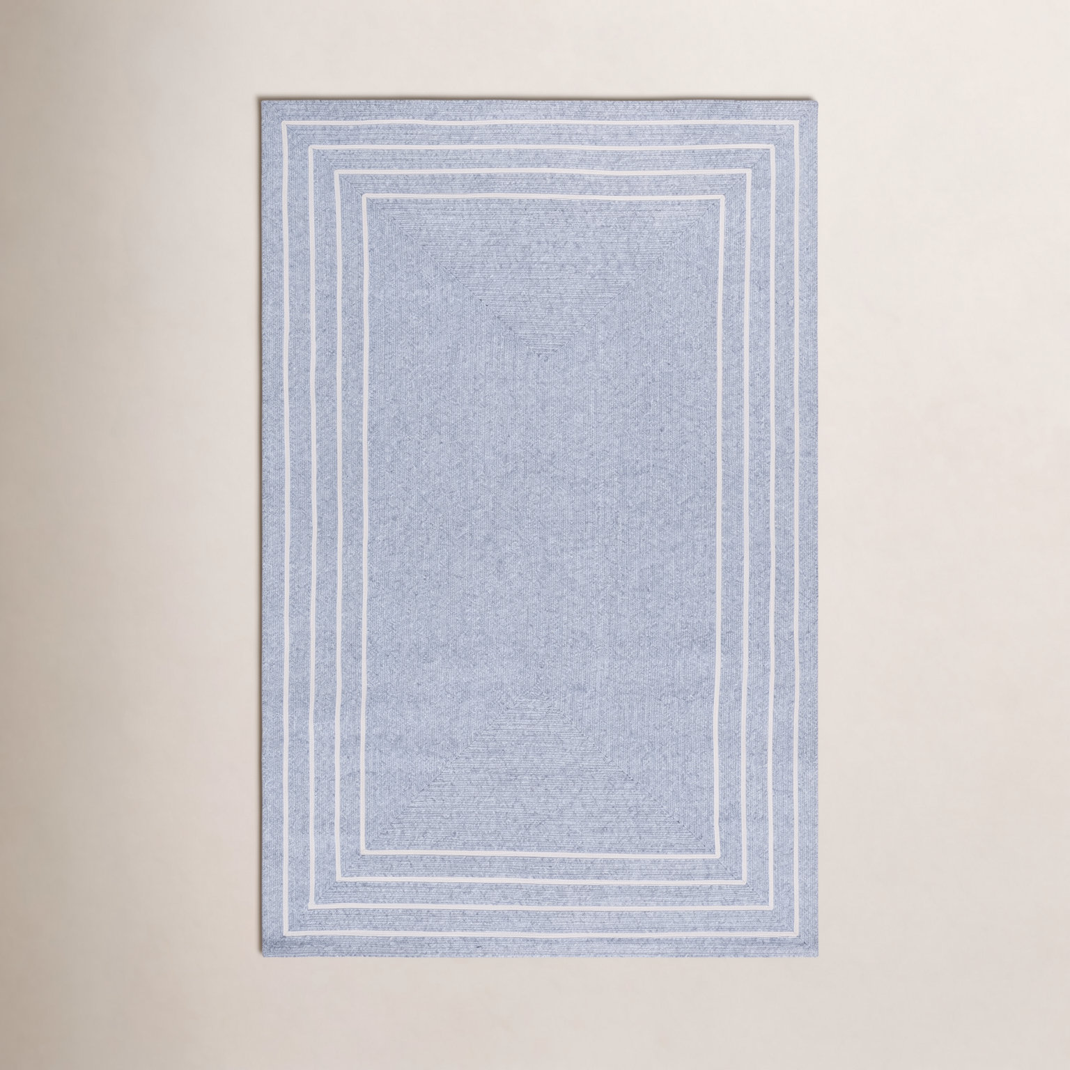 Machine Washable Hand-Woven Braided Rug, Rectangle 6' x 9'