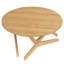 Table basse ronde 2-en-1 avec hauteur réglable, 16,5 po pour table basse, 29,5 po pour table basse, bois massif, 34,5 po