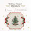 Christmas Tree Ribbons Square Platter
