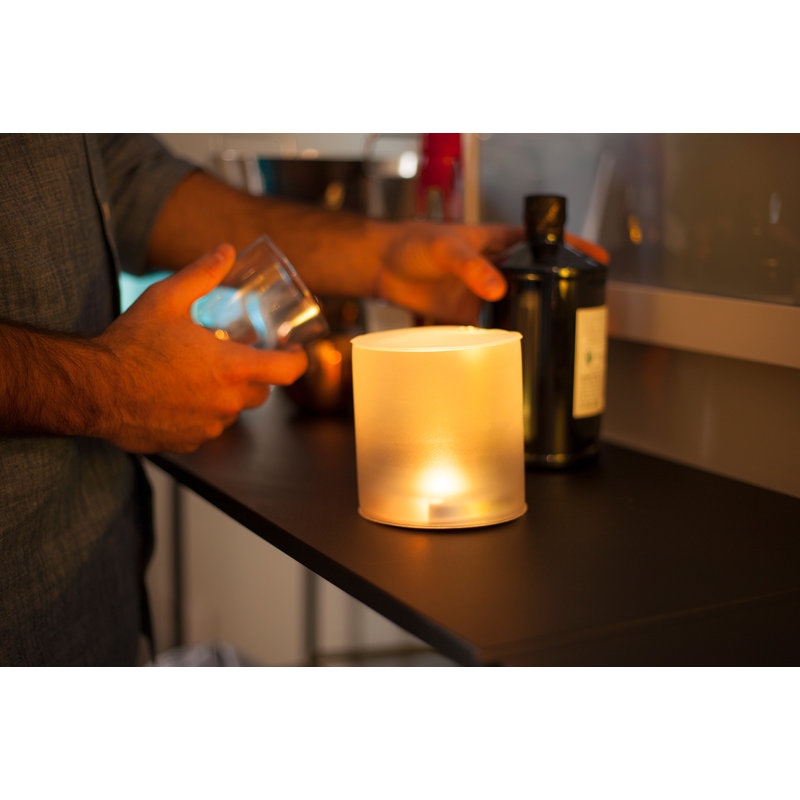 Amber Solar Inflatable Flameless Candle Lantern