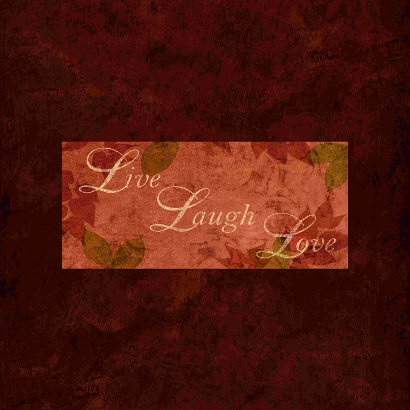 Live Laugh Love Harvest, H 20 po x l 20 po