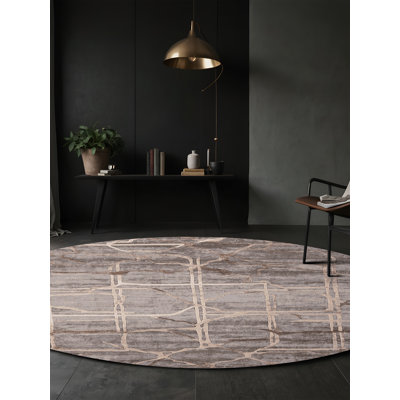Machine Washable Gray Area Rug