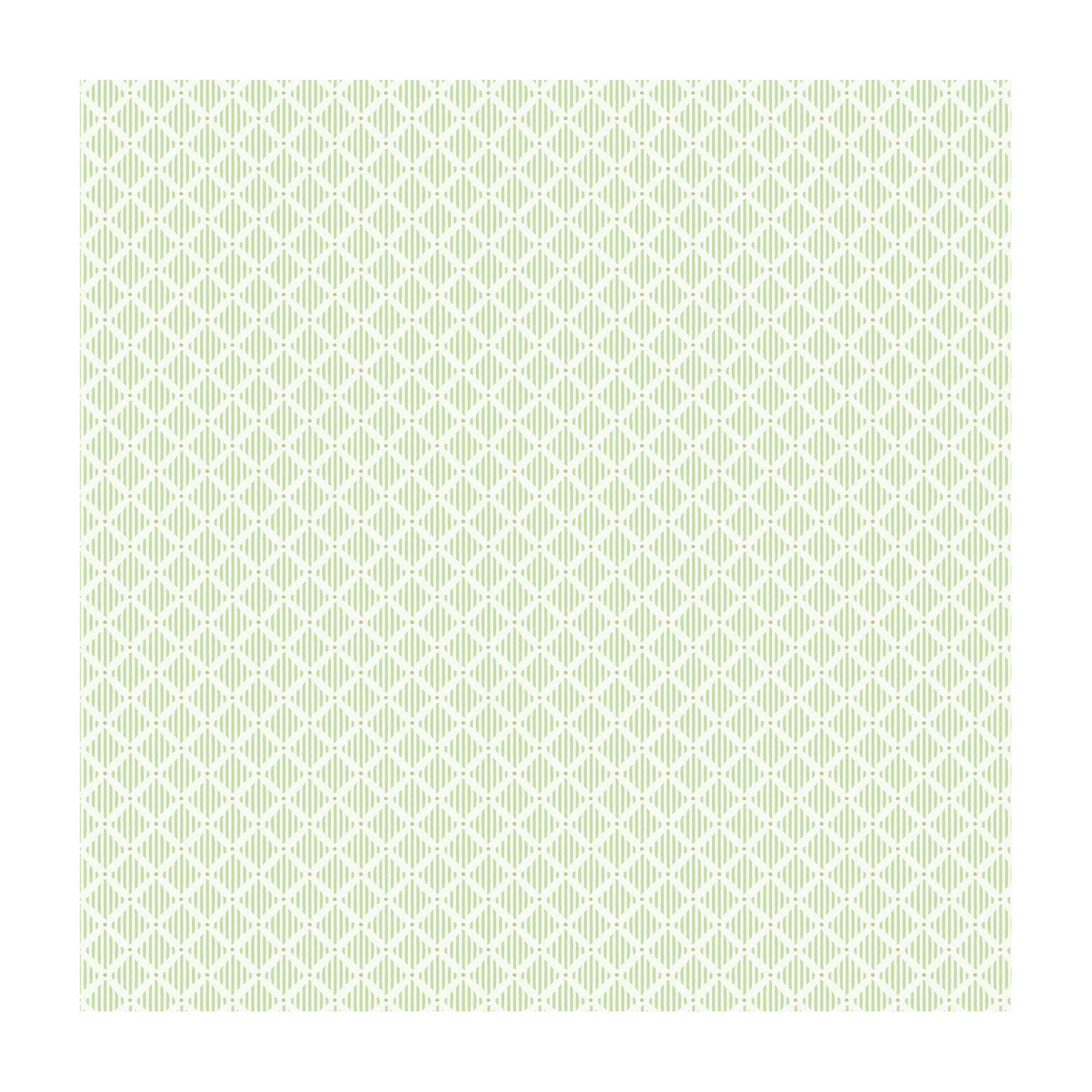 Floral Wallpaper, Green