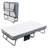 Folding Bed With Mattress, Sportable Foldable Bed With Storage Cover, Srollaway Bed For Adults With Memory Foam Mattress And Metal Frame, Scot Size Guest Bed On Wheels
